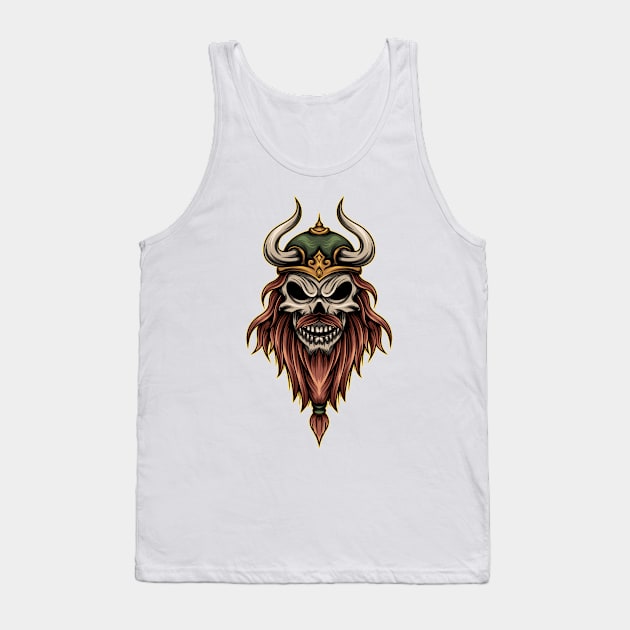 Skull viking Tank Top by JagatKreasi